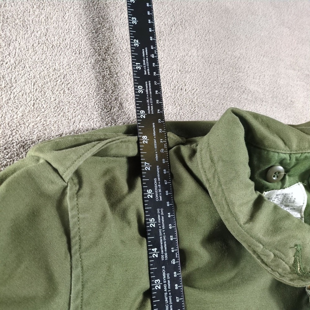 Vintage US Military Field Jacket‎ Mens Med Reg Olive Drab OG-107 Without Liner - Picture 4 of 11